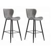 Set 2 scaune de bar RETRO - LIGHT GREY