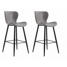 Set 2 scaune de bar RETRO - LIGHT GREY