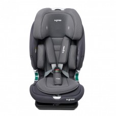 Scaun auto I-size U-Grow Goldfix Plus isofix 76-150 cm 9-36 kg gri