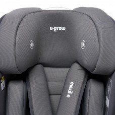 Scaun auto I-size U-Grow Goldfix Plus isofix 76-150 cm 9-36 kg gri