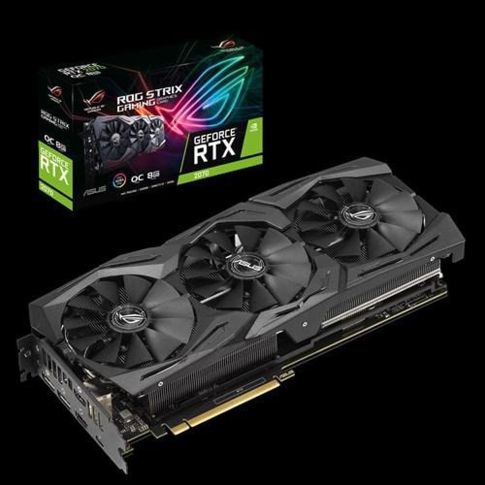 Placa video Asus NVIDIA ROG-STRIX-RTX2070-O8G-GAMING 8GB GDDR6